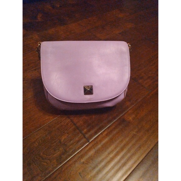 Kate‎ Spade Crossbody Bag Lavender Leather Chain Strap Small Purse - Picture 1 of 6